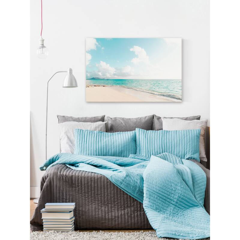 Marmont Hill - 'Lanikai, I'm in Love' by Morgan J Hartley Painting Print on Wrapped Canvas - Multi-Color