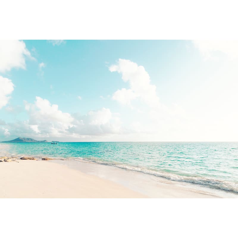 Marmont Hill - 'Lanikai, I'm in Love' by Morgan J Hartley Painting Print on Wrapped Canvas - Multi-Color