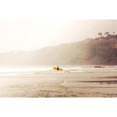 Marmont Hill - 'Surfer Girl' by Morgan J Hartley Painting Print on Wrapped Canvas - Multi-Color