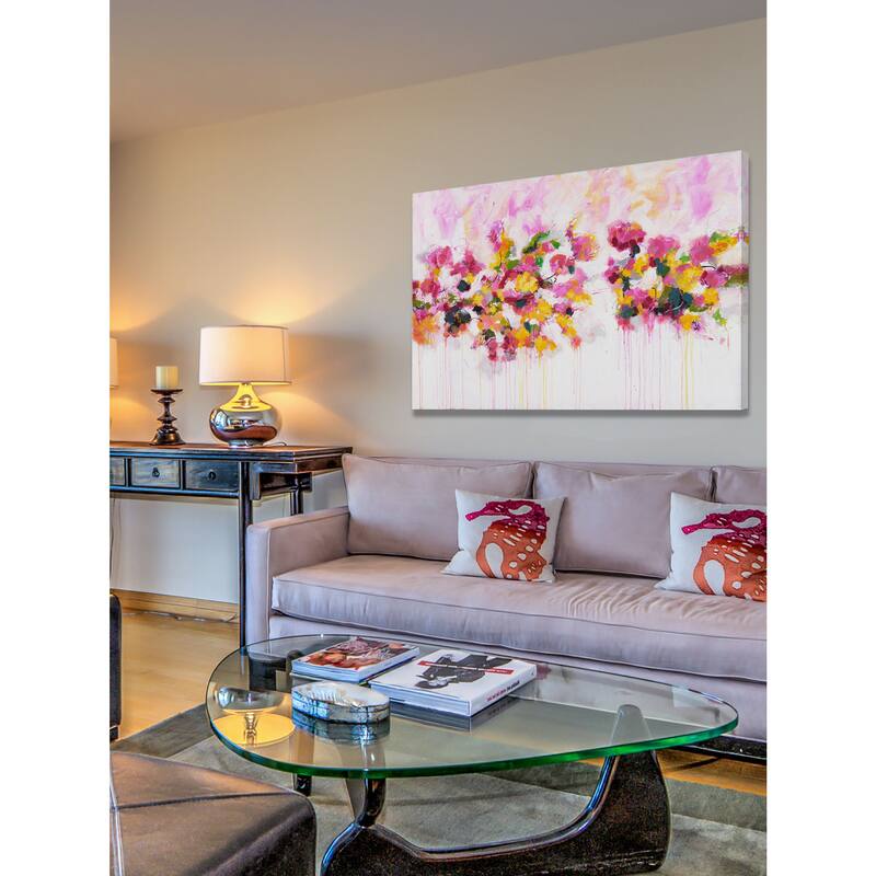 Marmont Hill - 'Blossoming Love' by Julie Joy Painting Print on Wrapped Canvas - Multi-Color