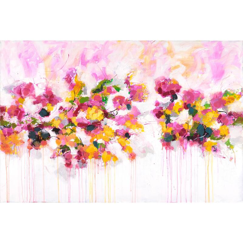 Marmont Hill - 'Blossoming Love' by Julie Joy Painting Print on Wrapped Canvas - Multi-Color