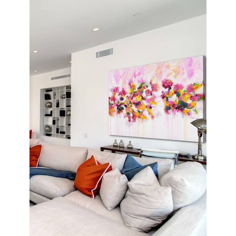 Marmont Hill - 'Blossoming Love' by Julie Joy Painting Print on Wrapped Canvas - Multi-Color