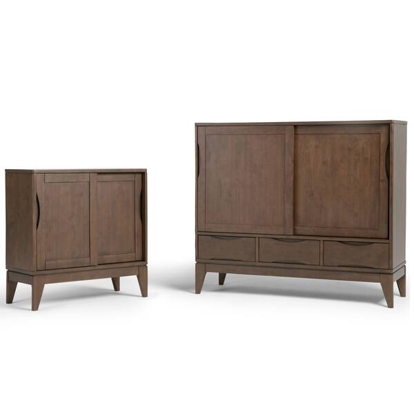 Wyndenhall Pearson Solid Hardwood 48 Inch Wide Mid Century Wyndenhall Pearson Solid Hardwood