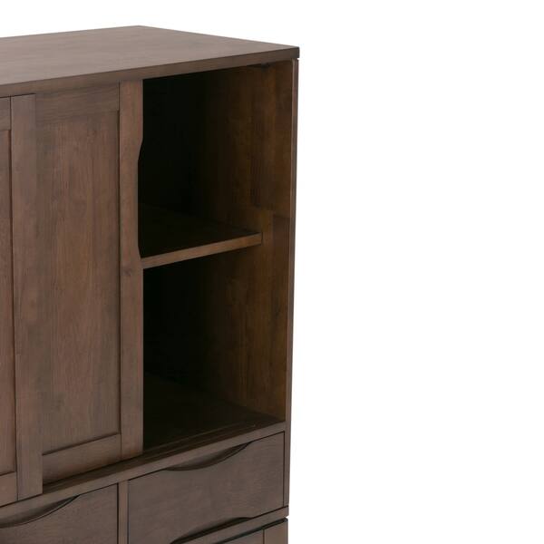 Wyndenhall Pearson Solid Hardwood 48 Inch Wide Mid Century Wyndenhall Pearson Solid Hardwood