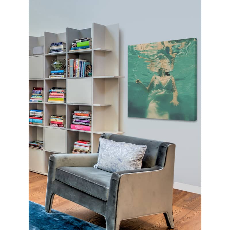 Marmont Hill - 'Dive Pillow' Painting Print on Wrapped Canvas - Multi-Color