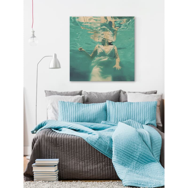 Marmont Hill - 'Dive Pillow' Painting Print on Wrapped Canvas - Multi-Color