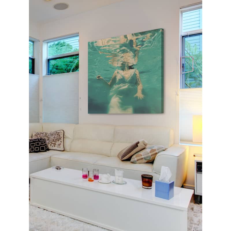 Marmont Hill - 'Dive Pillow' Painting Print on Wrapped Canvas - Multi-Color