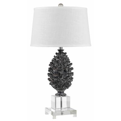 Pinecone Resin/Crystal 150-watt Lamp