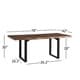 preview thumbnail 8 of 7, Banyan Live Edge Wood and Metal Sled Base Dining Table by iNSPIRE Q Artisan