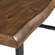 preview thumbnail 7 of 7, Banyan Live Edge Wood and Metal Sled Base Dining Table by iNSPIRE Q Artisan