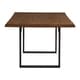preview thumbnail 5 of 7, Banyan Live Edge Wood and Metal Sled Base Dining Table by iNSPIRE Q Artisan
