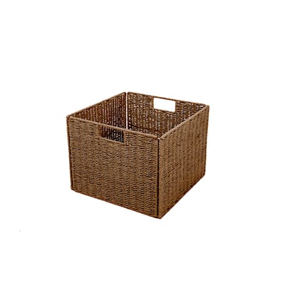 Trademark Innovations Foldable Storage Basket with Iron Wire Frame