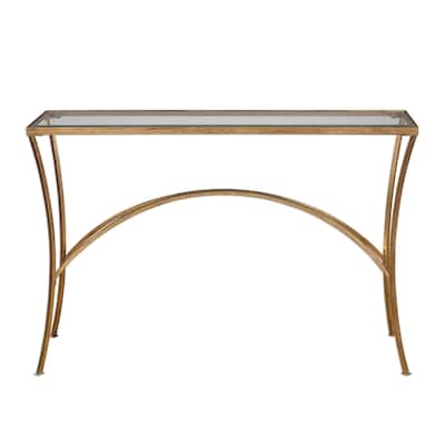 Uttermost Alayna Gold Console Table