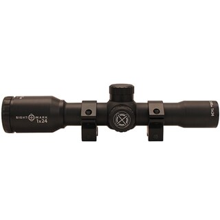 Sightmark Core SX 1x24mm Matte Black 1-inch Main Tube Duplex Reticle Shotgun Scope