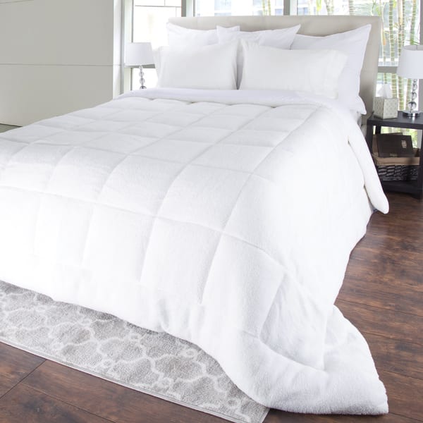Shop Windsor Home Oversized Sherpa Reversible Down Alternative