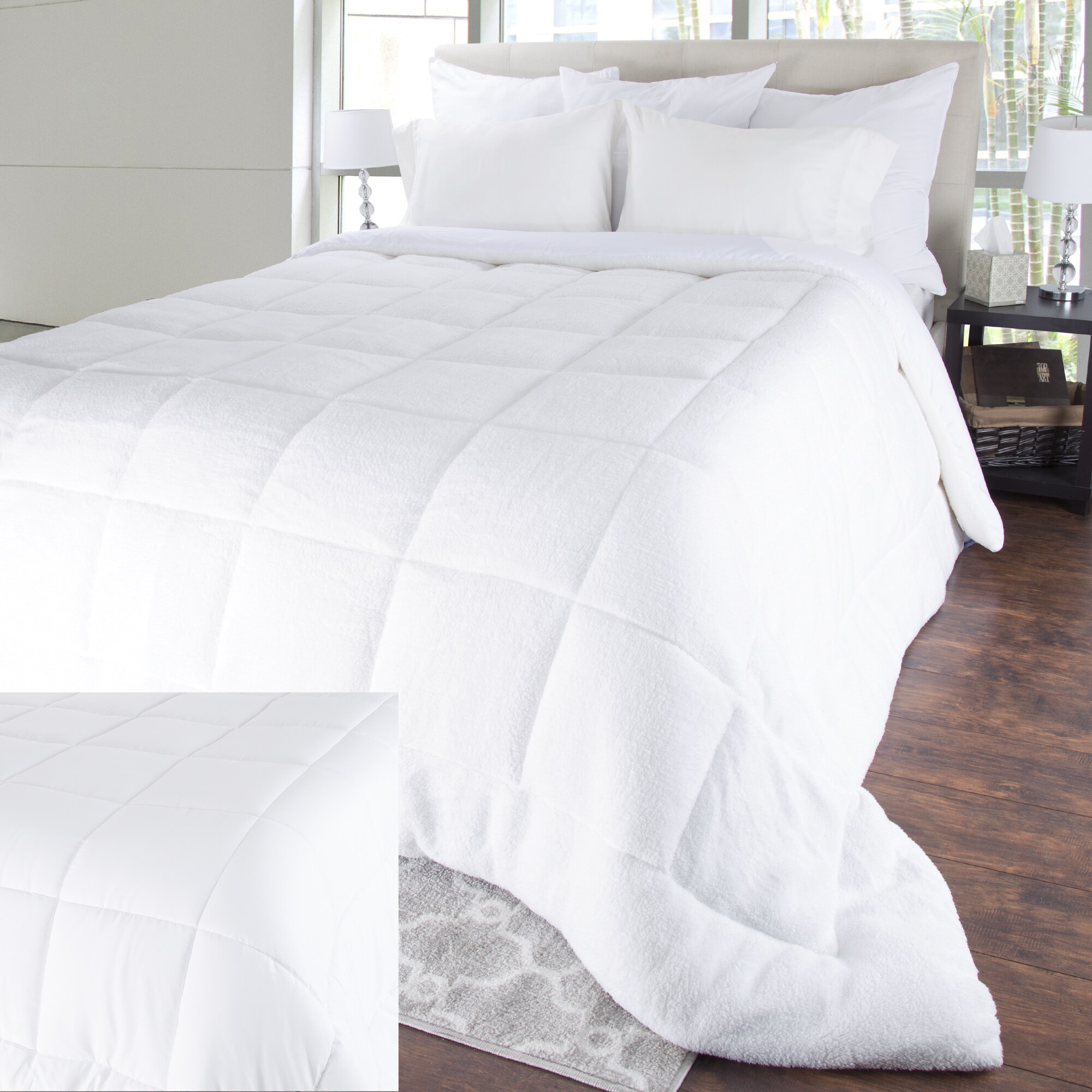 Shop Windsor Home Oversized Sherpa Reversible Down Alternative