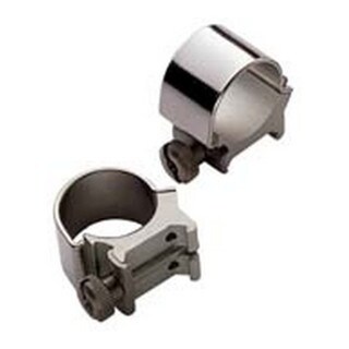 Weaver Silver Metal 1-inch Medium Detachable Top Mount Rings