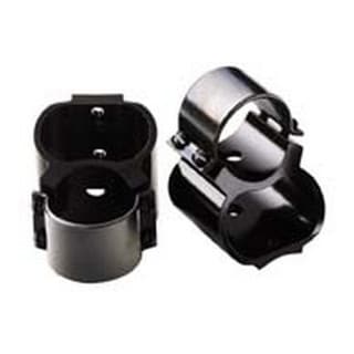 Weaver Gloss Black Steel and Aluminum 1-inch See-through BAR/Leaver Mounts