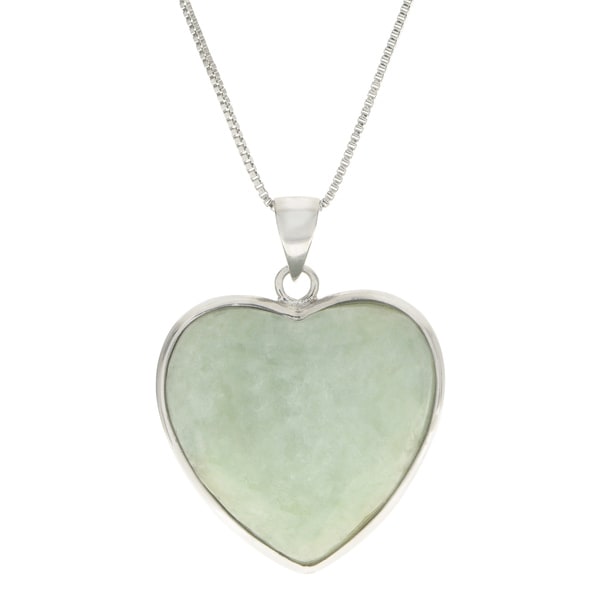 jade heart pendant