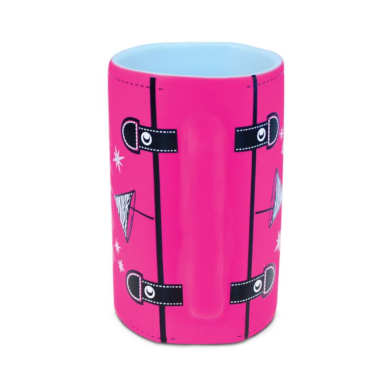 Puzzled 'Girls Night Out' Multicolored Ceramic Purse-shaped Mug