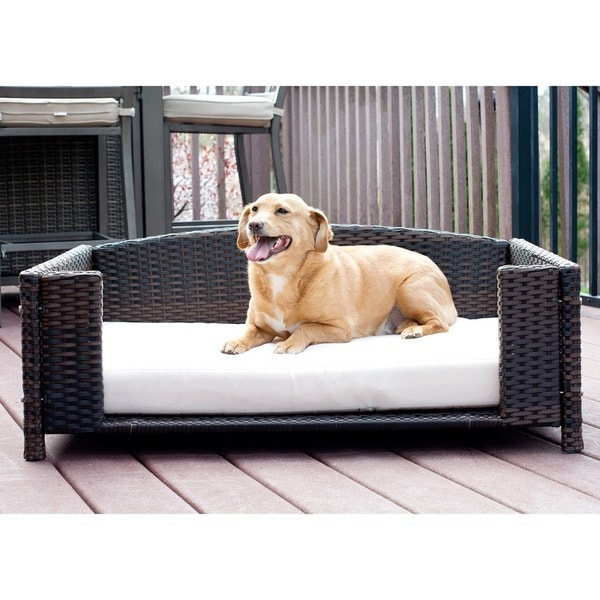 outdoor wicker dog bed
