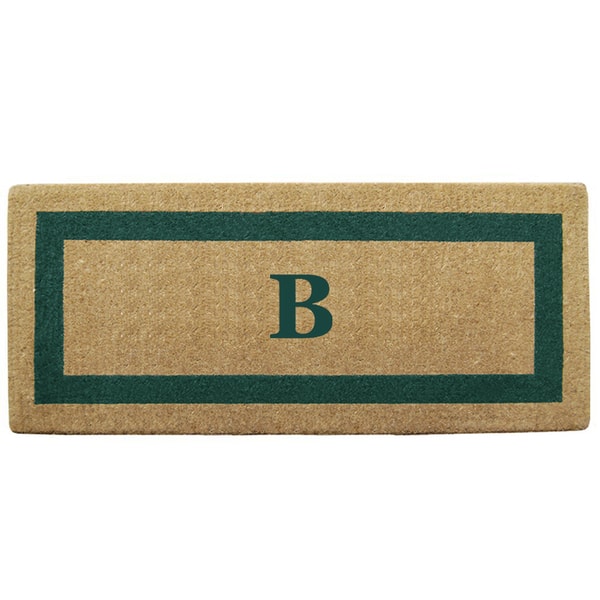 Monogrammed Coir Border Door Mat