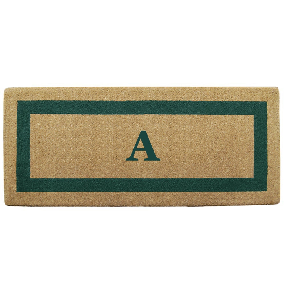 17 x 29 Natural Coco Coir Doormats for Front Door Bundle Natural Linen Blended Door Curtain 26 x 68 inches, 2 Panel, Angora 