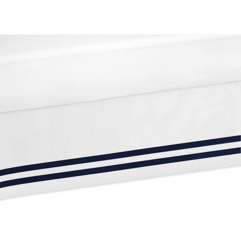 Sweet Jojo Designs Anchors Away Queen Bed Skirt - Blue/White