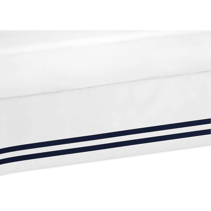 Sweet Jojo Designs Anchors Away Queen Bed Skirt - Blue/White
