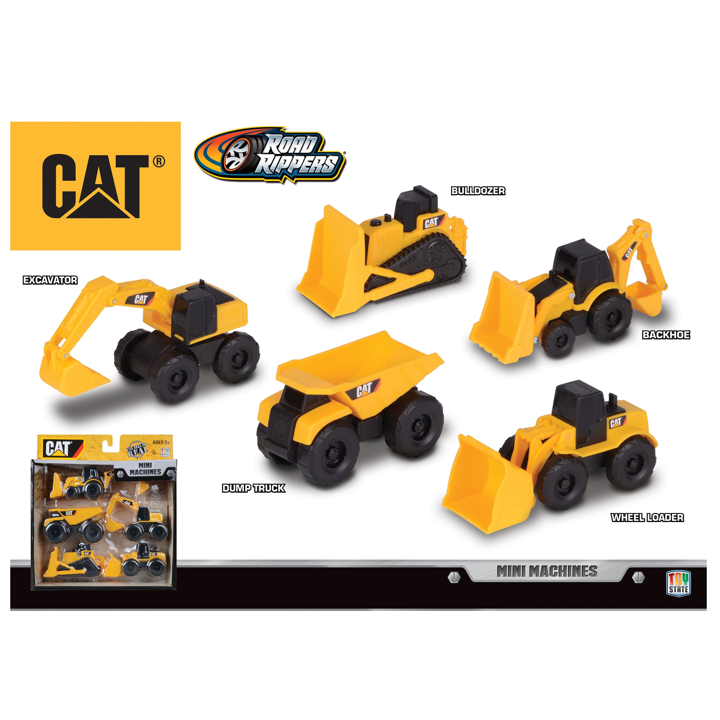 caterpillar construction mini machines 5 pack