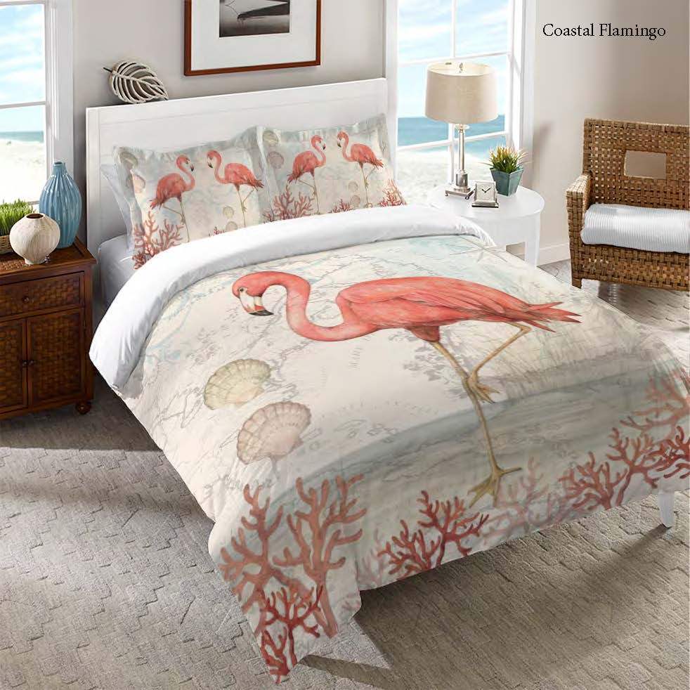 flamingo bedspread