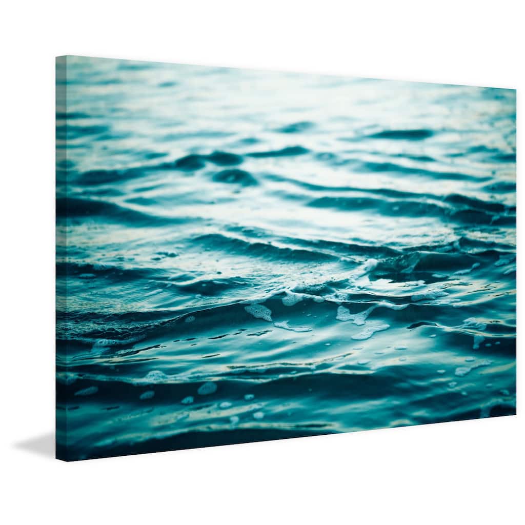 Marmont Hill - 'Soothing Seas' by Morgan J Hartley Painting Print on Wrapped Canvas - Multi-Color