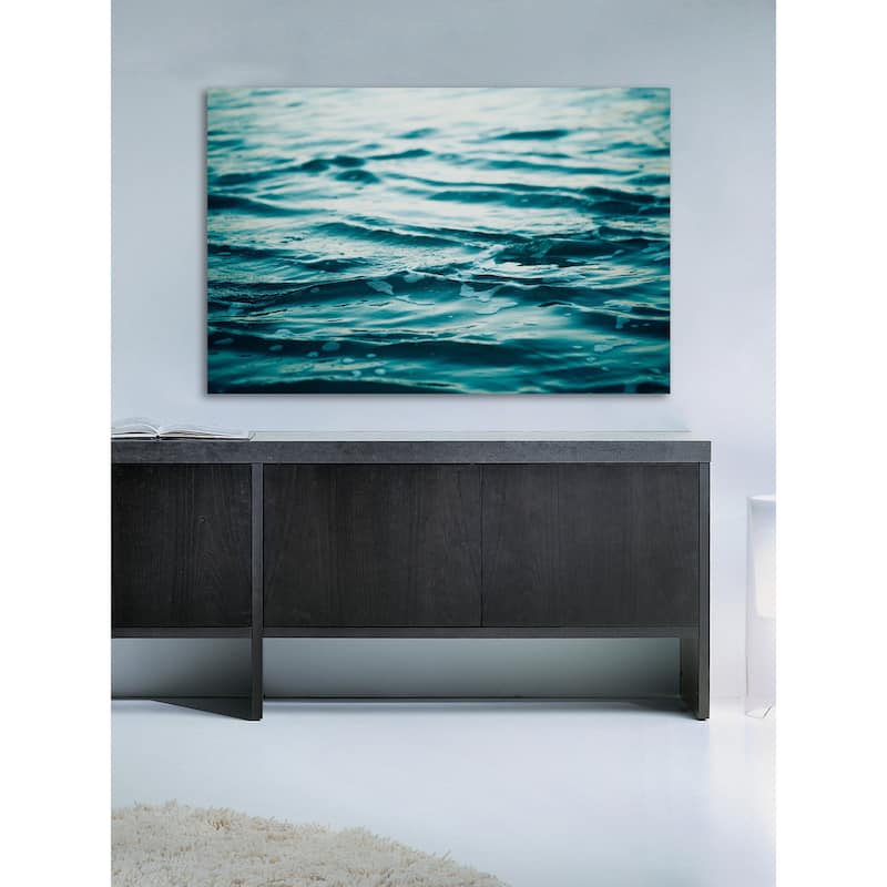 Marmont Hill - 'Soothing Seas' by Morgan J Hartley Painting Print on Wrapped Canvas - Multi-Color