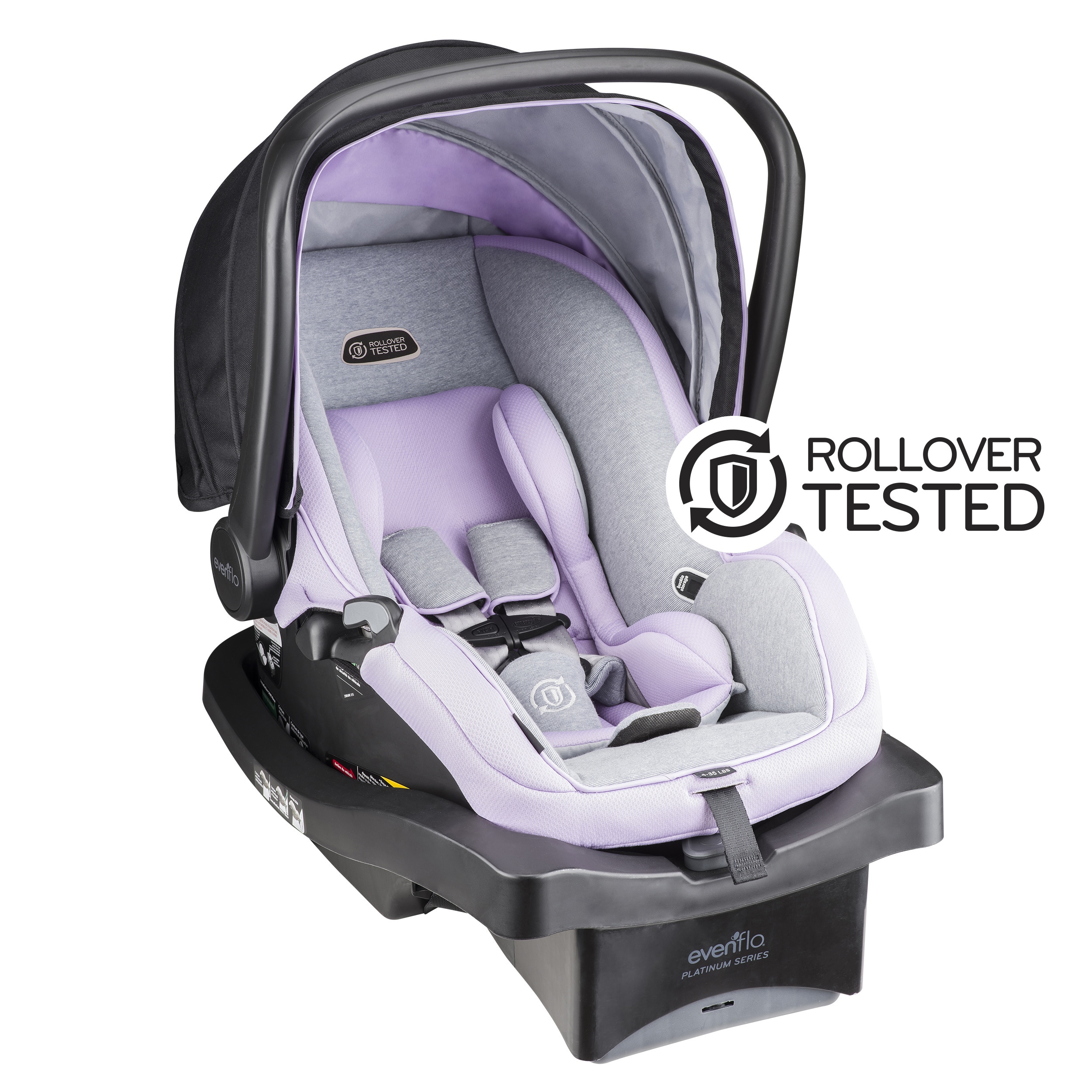 evenflo litemax 35 platinum infant car seat moon shadow