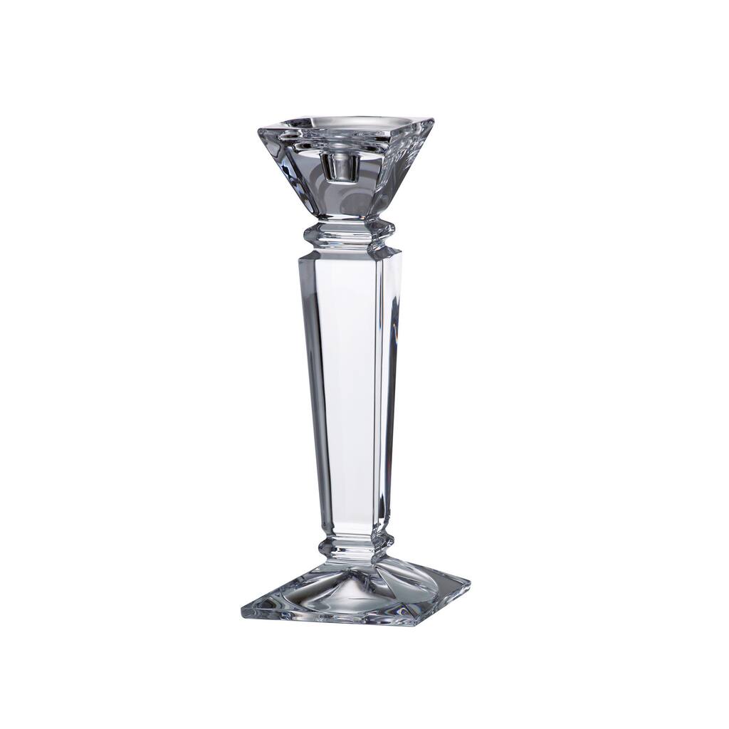 Majestic Gifts Crystalline Glass Candlestick, 12 inches high