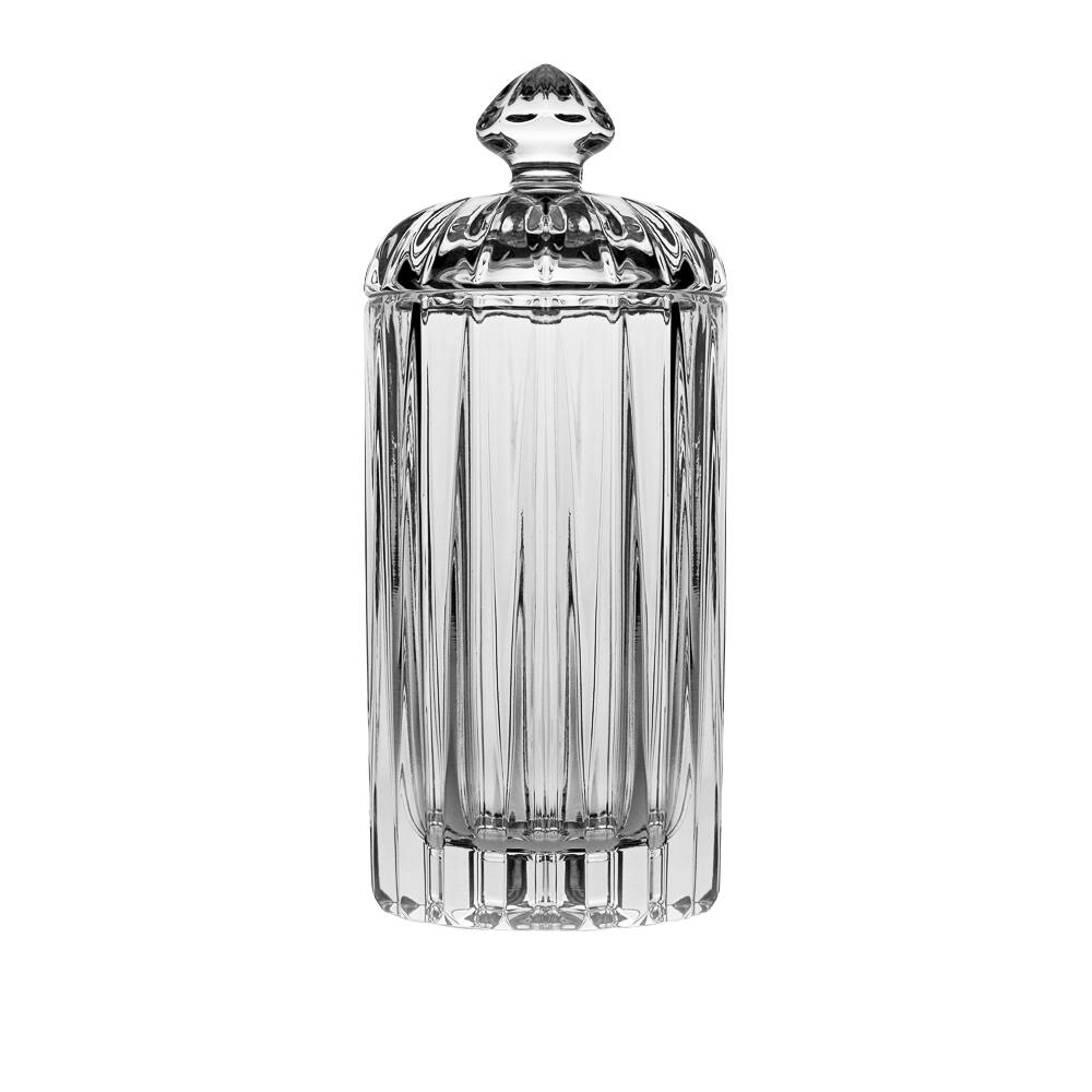 Majestic Gifts Clear Crystal Glass 5.25-inch Round Swab Holder