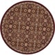 preview thumbnail 14 of 22, Antiquities Timeless Elegance Area Rug 3'9" Round - Dark Red