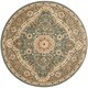 preview thumbnail 11 of 18, Antiquities Stately Empire Area Rug 3'9" Round - Blue - Round