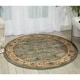 preview thumbnail 11 of 55, Antiquities American Jewel Area Rug 3'9" Round - Slate Blue - Round