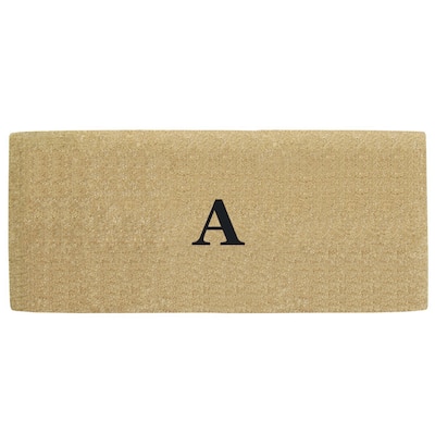 Coco Heavy-duty Coir No-border Monogrammed 24 Inches x 57 Inches Doormat - 24 inches x 57 inches