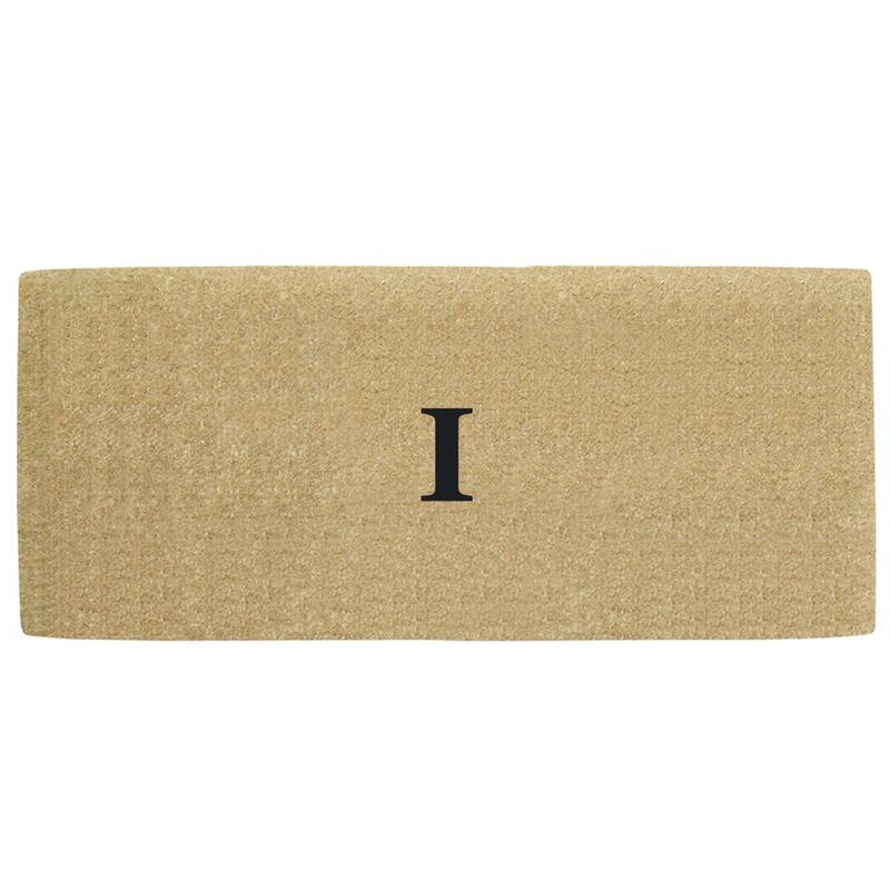 Heavy Duty Coir No Border Monogrammed Doormat - 38 inches x 60 inches - I