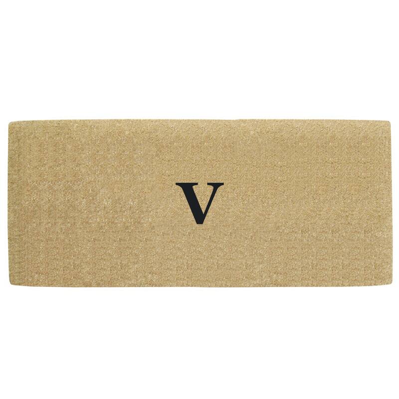 Heavy Duty Coir No Border Monogrammed Doormat - 38 inches x 60 inches