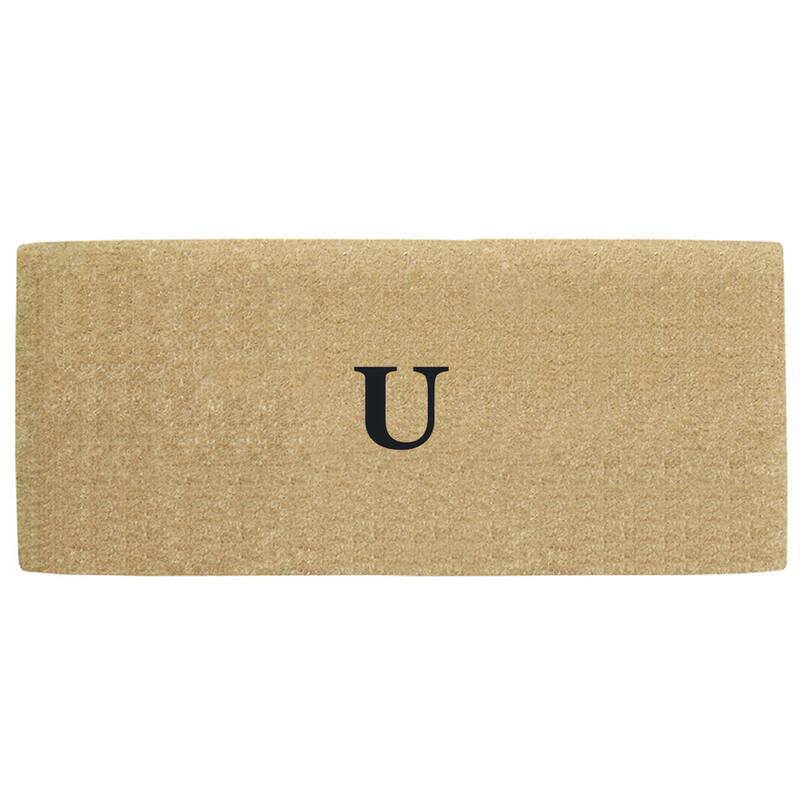 Heavy Duty Coir No Border Monogrammed Doormat - 38 inches x 60 inches
