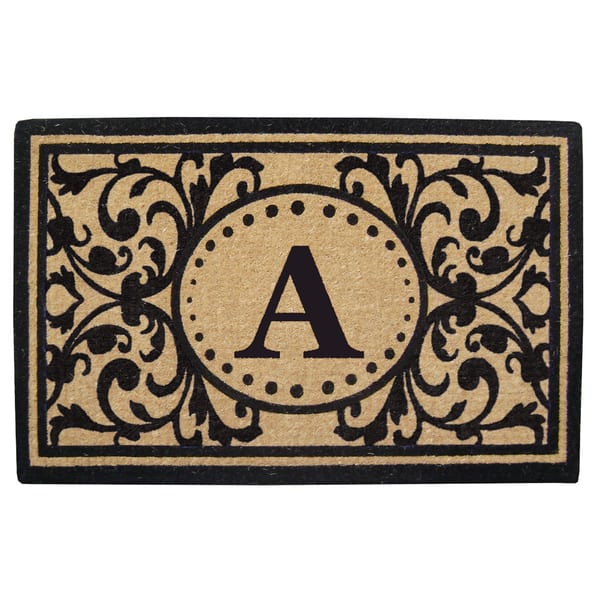 Shop Heritage Heavy Duty Coir Decorative Monogrammed Doormat 30