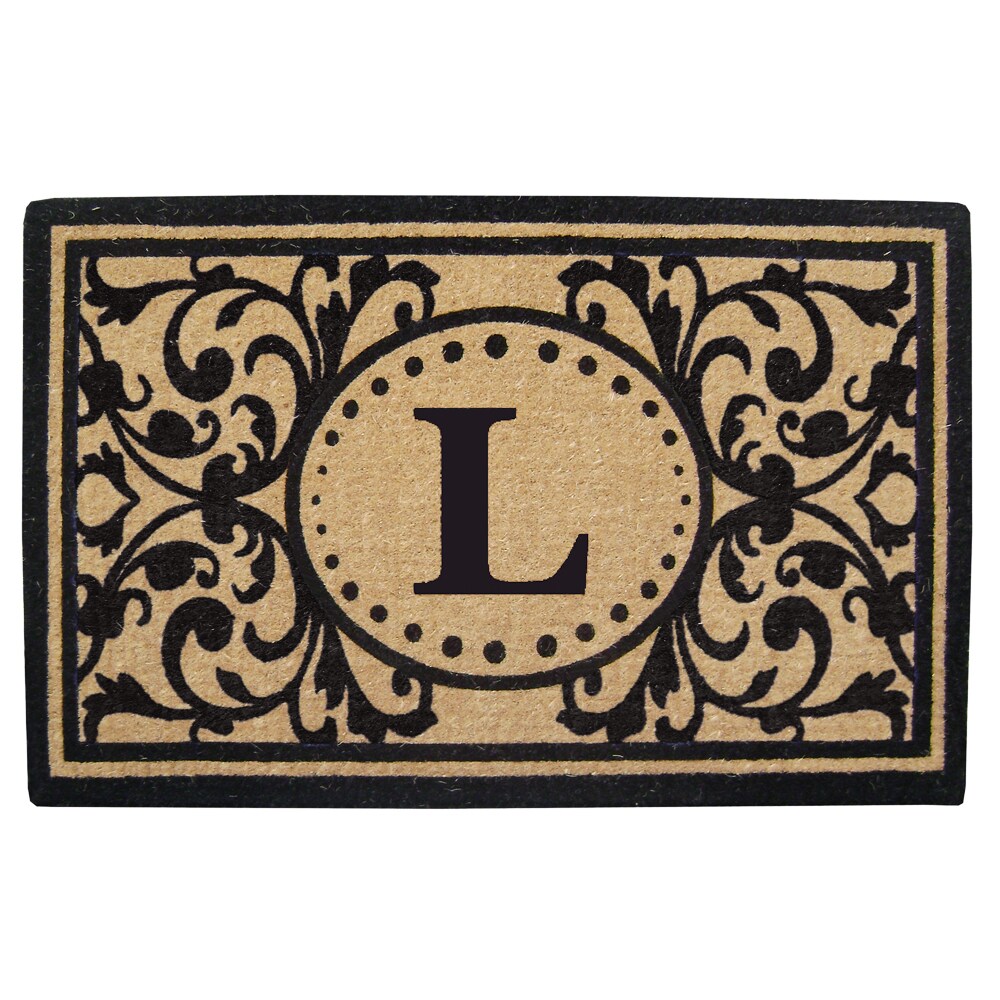 X 30 In Monogram R Door Mat Versailles 18 In 