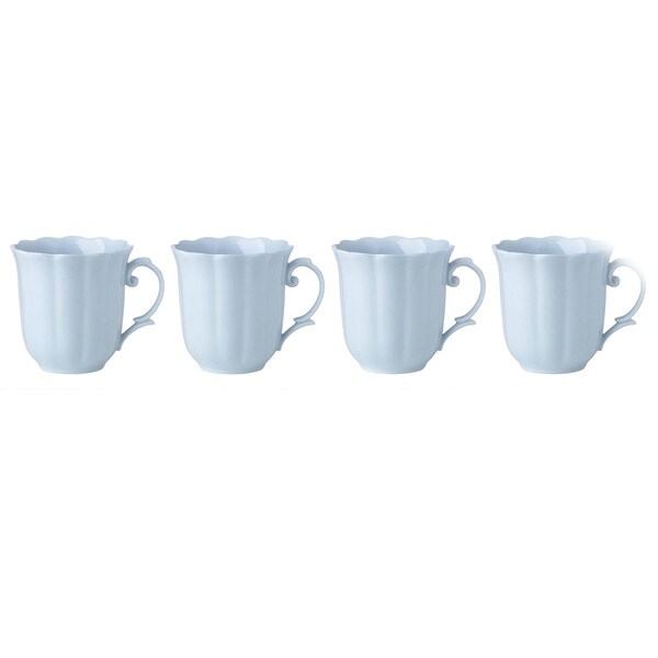 Lenox Erfly Meadow Blue Porcelain Dessert Mugs Pack Of 4 Lenox Erfly Meadow Blue Porcelain Dessert Mugs Pack Of 4