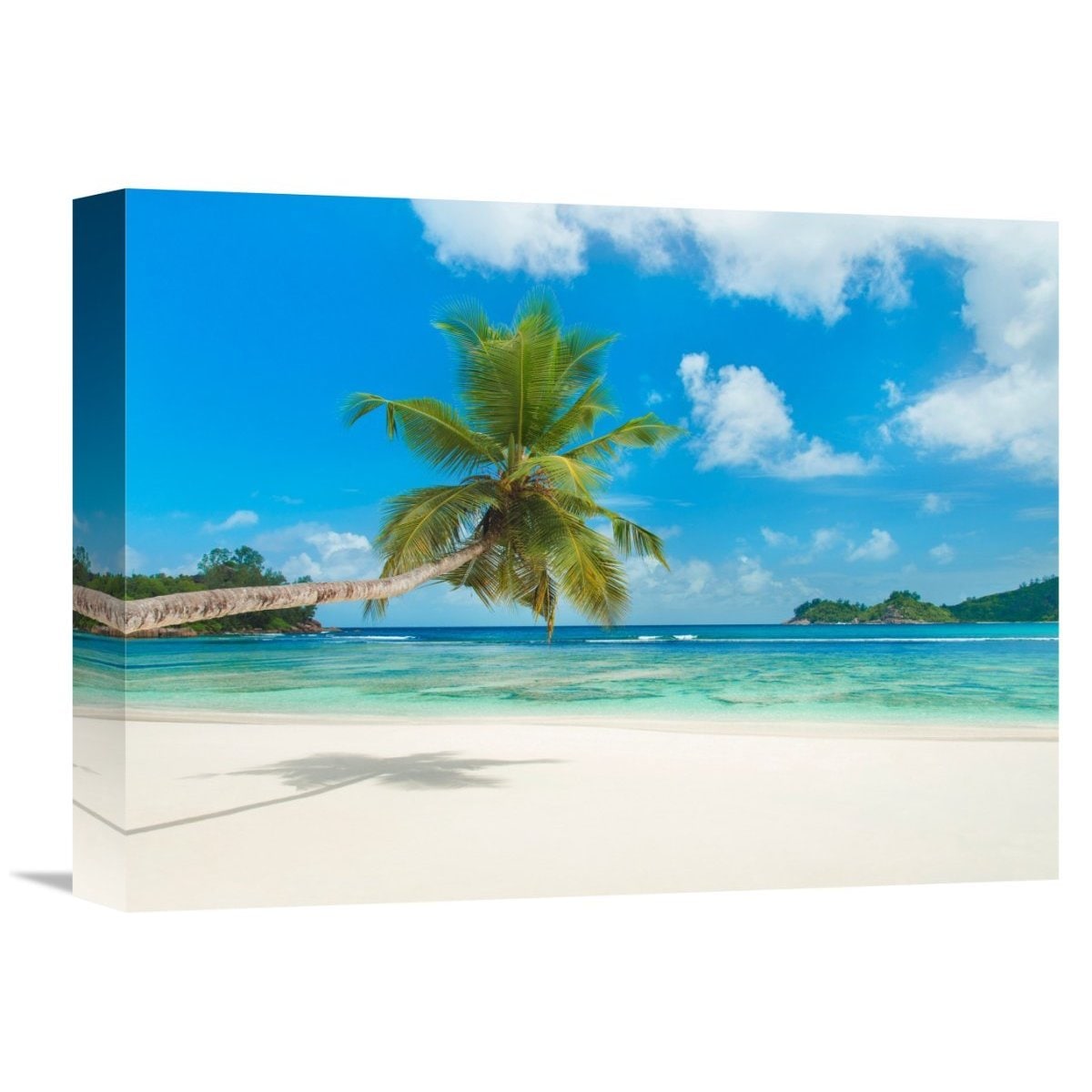 Global Gallery Anonymous 'Tropical beach, Seychelles (detail)' Stretched Canvas Artwork