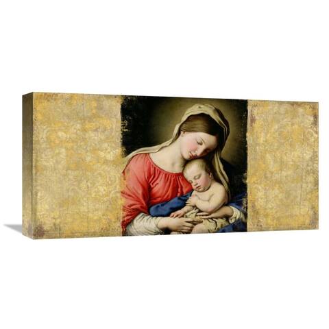 Global Gallery Simon Roux 'Holy Virgin (After Sassoferrato)' Stretched Canvas Artwork