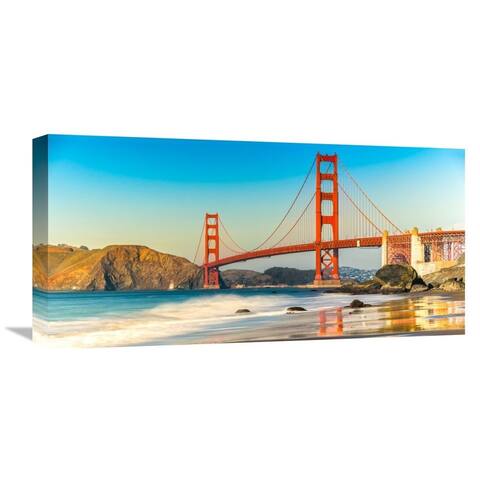 Global Gallery Anonymous 'Golden Gate Bridge, San Francisco' Stretched Canvas Artwork