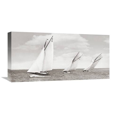 Global Gallery Anonymous Sloops racing, 1926 Stretched Canvas Artwork